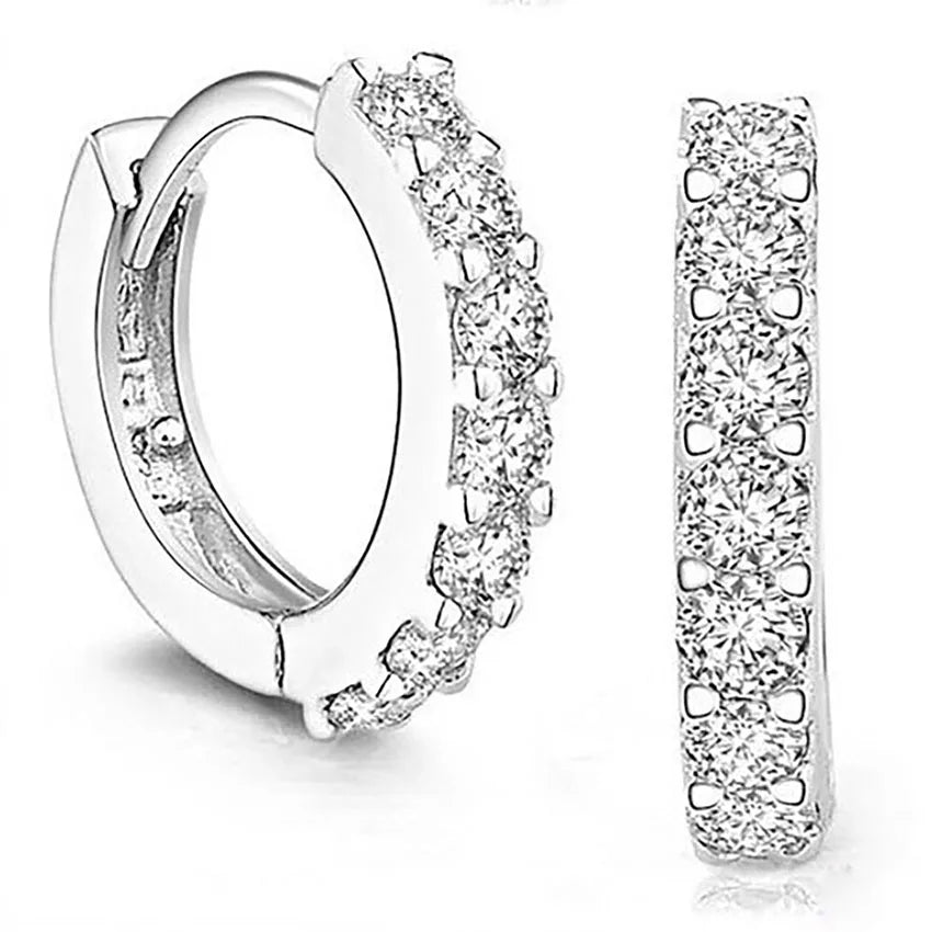 Crystal Hoop Earrings
