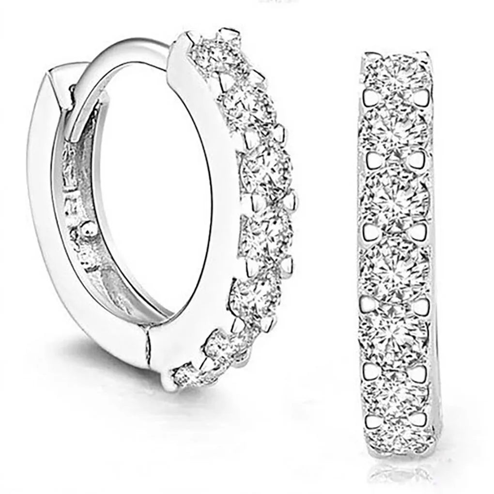 Crystal Hoop Earrings